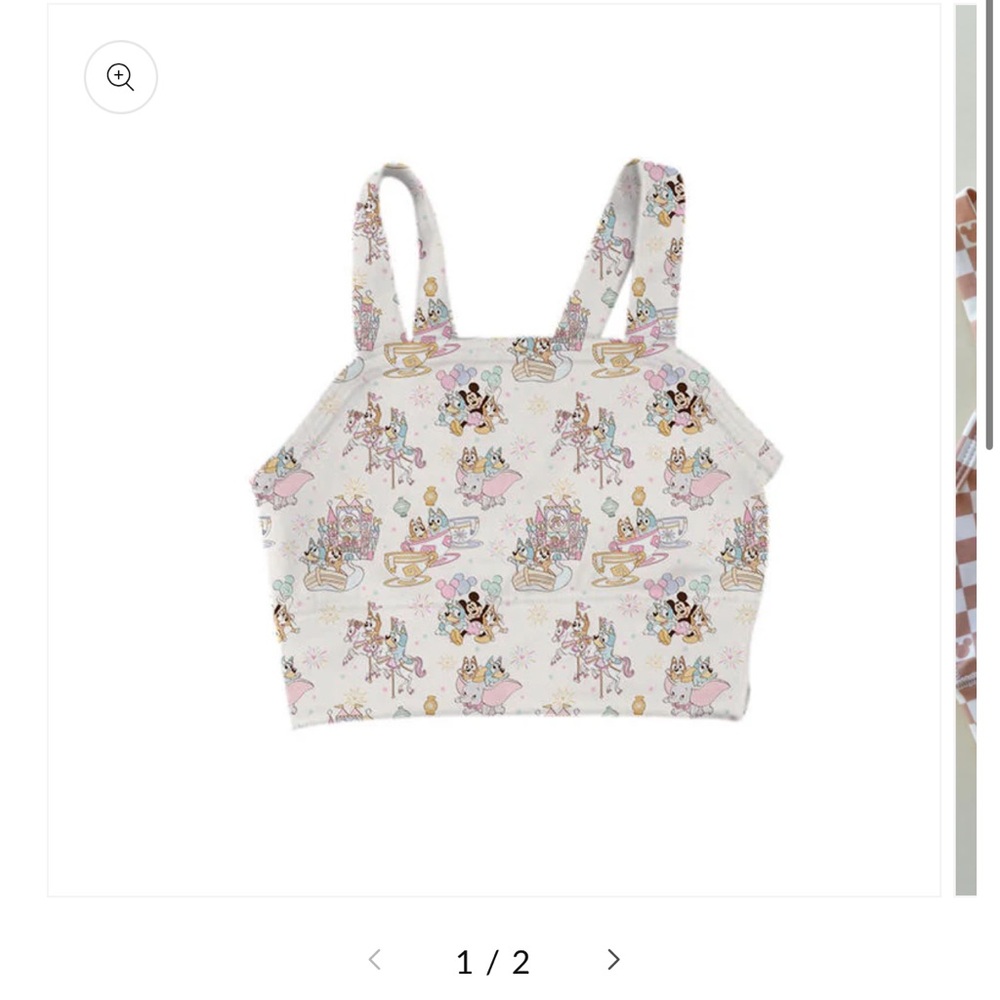 Brand new the magic box Fantasyland Toddler Crop size 1/2